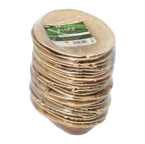 4200 Schalen, Palmblatt "pure" oval 300 ml 20 cm x 12,5 cm x 3 cm