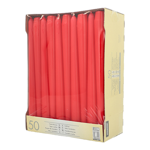 100 Leuchterkerzen Ø 2,2 cm · 25 cm rot 7200 Leuchterkerzen Ø 2,2 cm · 25 cm rot