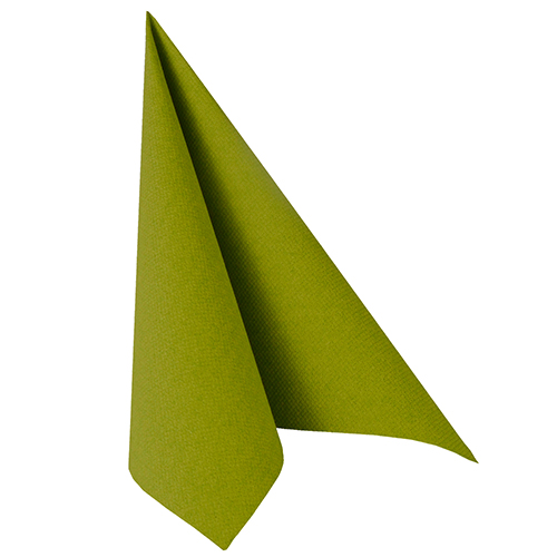 12000 Servietten "ROYAL Collection" 1/4-Falz 40 cm x 40 cm olivgrün