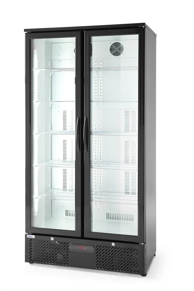 Kühlschrank mit doppelter Tür auf der Rückseite, Arktic, 384L, Schwarz, 220-240V/365W, 900x530x(H)1820mm