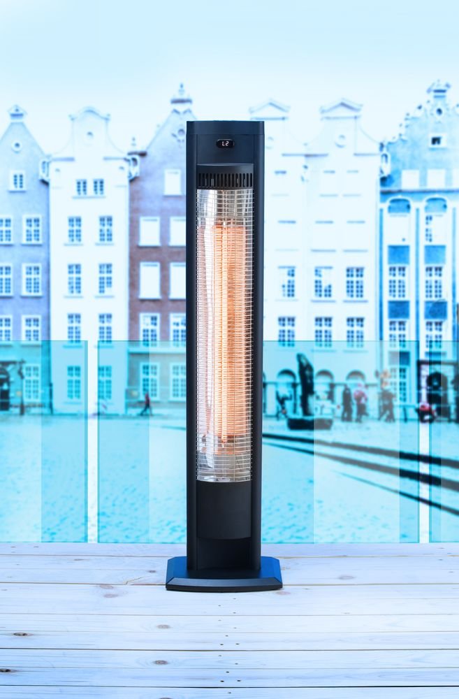 Infrarot-Heizgerät "Tornado", HENDI, Schwarz, 230V/2000W, 210x270x(H)1060mm