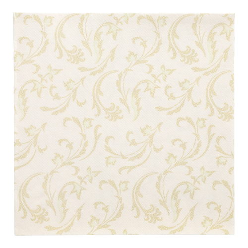 12500 Servietten "ROYAL Collection" 1/4-Falz 40 cm x 40 cm champagner "Damascato"