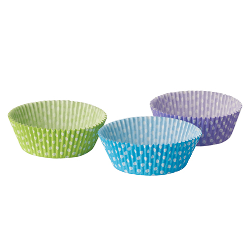 151200 Backförmchen Ø 5 cm · 2,5 cm farbig sortiert "Dots"