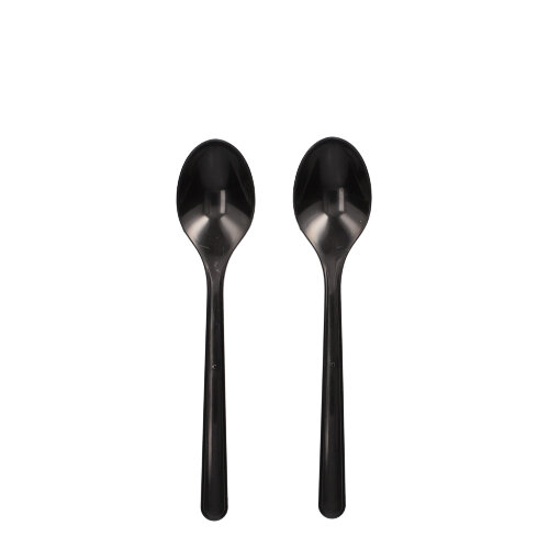 40000 "Circulware by Haval" Mehrweg-Kaffeelöffel PP-MF 13 cm schwarz extra stabil