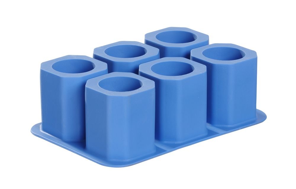 Eiswürfelform, Shotglas, BarUp, Blau, 125x190x(H)60mm