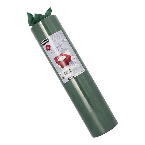 4 Tischläufer, stoffähnlich, Vlies "soft selection" 24 m x 40 cm dunkelgrün 112 Tischläufer, stoffähnlich, Vlies "soft selection" 24 m x 40 cm dunkelgrün