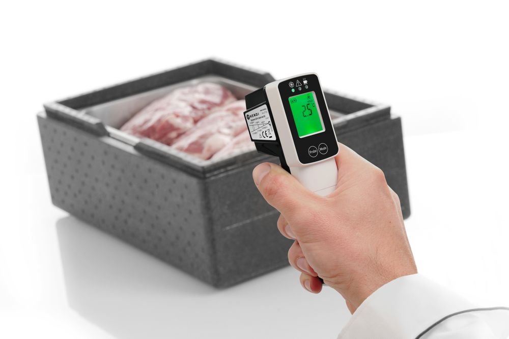 Infrarot-Thermometer mit Sonde, HENDI, 39x53x(H)158mm Infrarot-Thermometer mit Sonde, HENDI, 39x53x(H)158mm