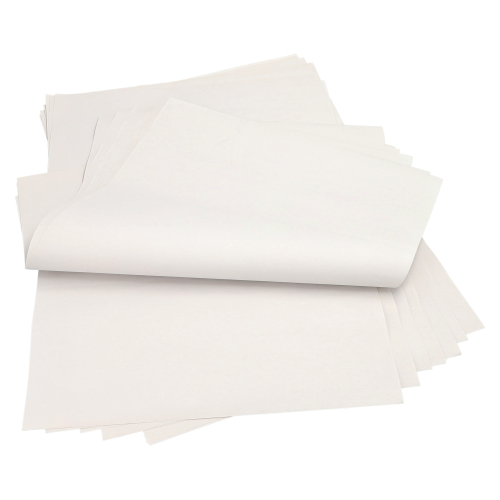 480 kg Einschlagpapiere, Cellulose 50 cm x 37,5 cm weiss 1/4 Bogen