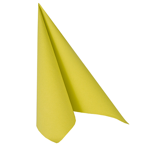 12000 Servietten "ROYAL Collection" 1/4-Falz 40 cm x 40 cm limonengrün