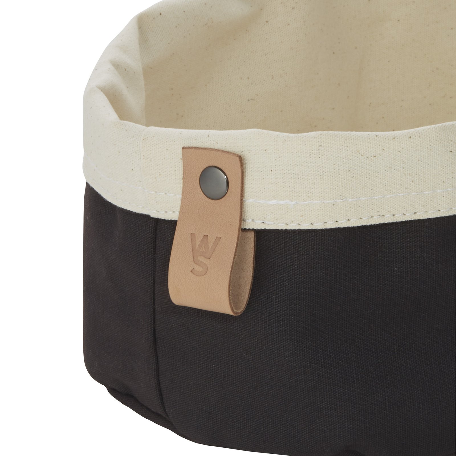 Brottasche FLIP COTTON, 25 x 18 x 12 cm, schwarz/cream, Canvas Brottasche FLIP COTTON, 25 x 18 x 12 cm, schwarz/cream, Canvas