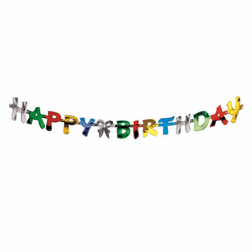 3840 Grußkette 1,4 m "Happy Birthday"