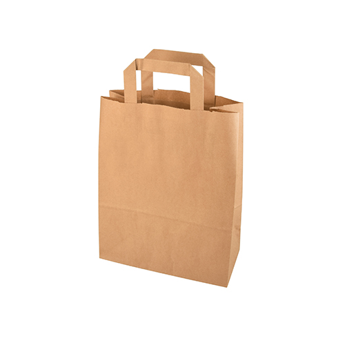 6500 Tragetaschen, Papier 28 cm x 22 cm x 10 cm braun mit Tragegriff