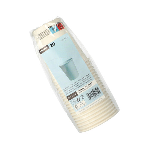 9600 Trinkbecher, Pappe "To Go" 0,2 l Ø 8 cm · 9,1 cm weiss