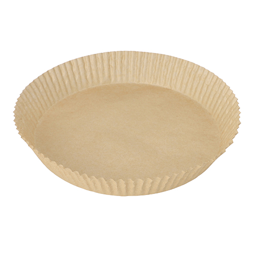 18000 Backpapiere Ø 23 cm · 4,5 cm braun für Heißluftfritteusen