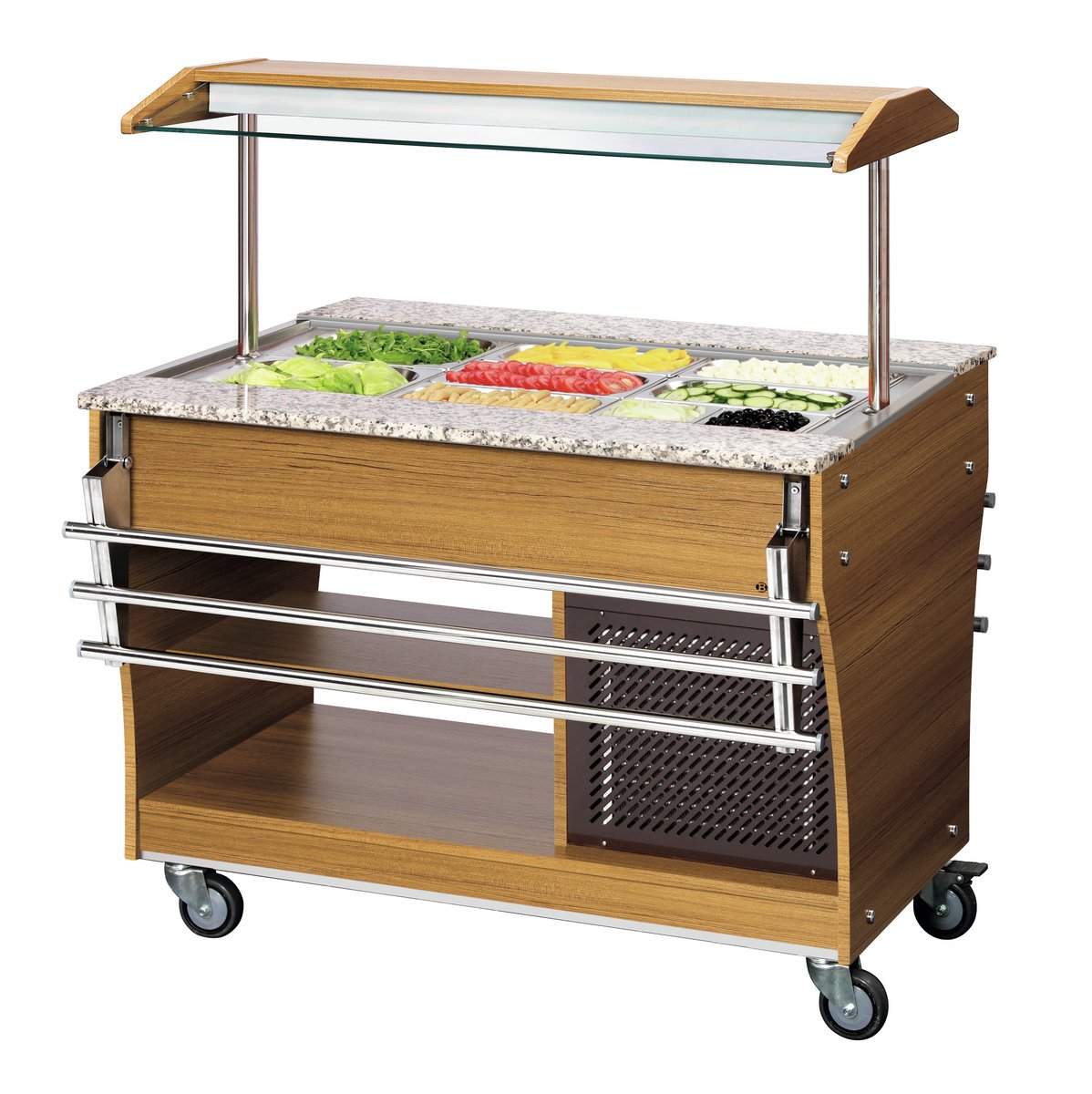 Buffetwagen, kalt, 3x 1/1 GN Buffetwagen, kalt, 3x 1/1 GN