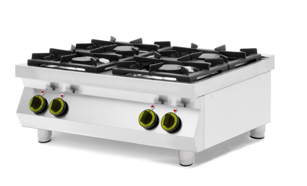 Gasherd Kitchen Line - 4 Kochfelder, Table-Top, HENDI, Kitchen Line, 19kW, 800x700x(H)310mm