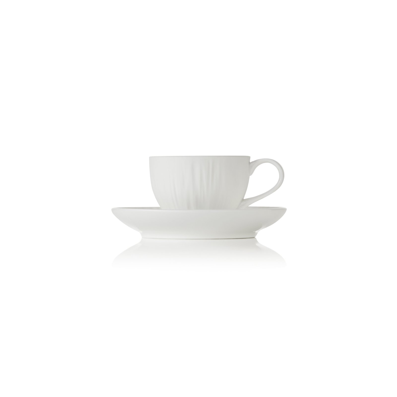 Espresso- und Untertasse Set MAYA SHIRO, 80 ml, weiß