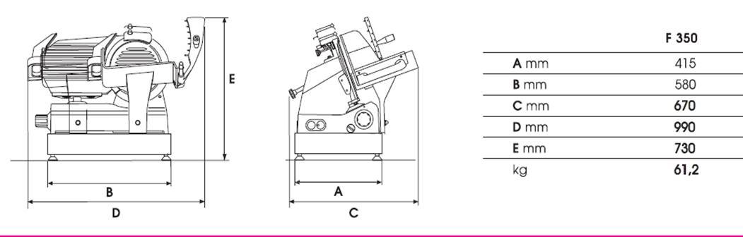 AutomatischeAufschnittmaschineModellF-350