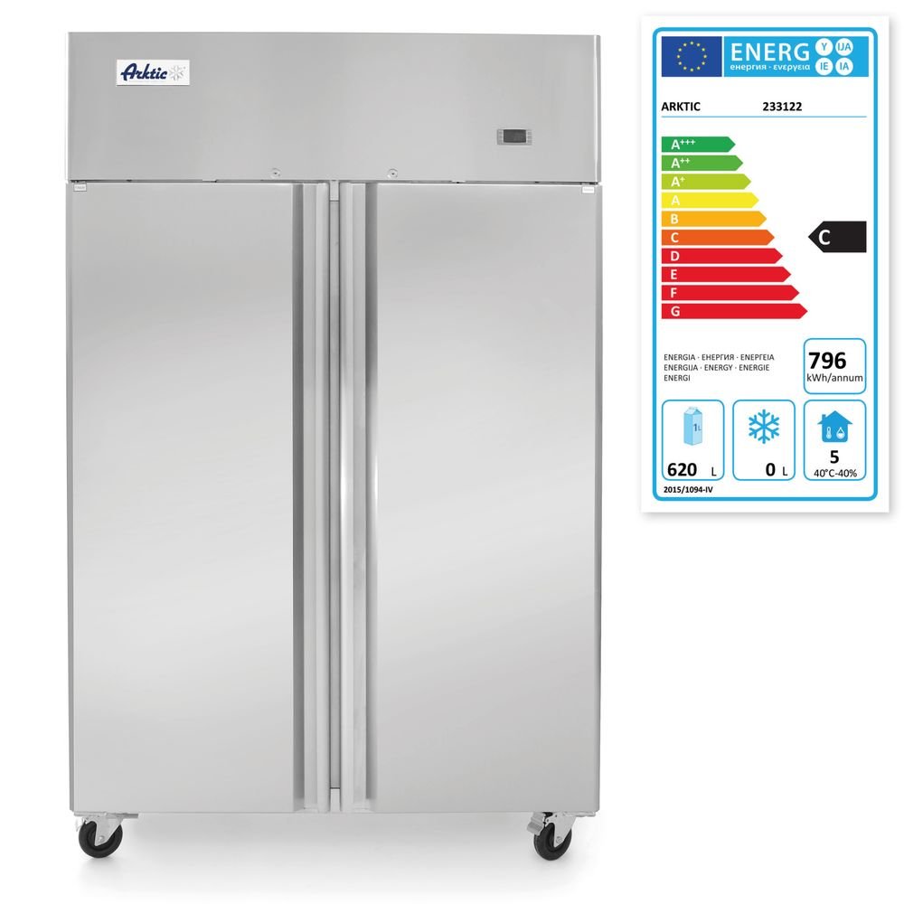Kühlschrank zweitürig 900 L, Arktic, Profi Line, 230V/450W, 1200x740x(H)1950mm