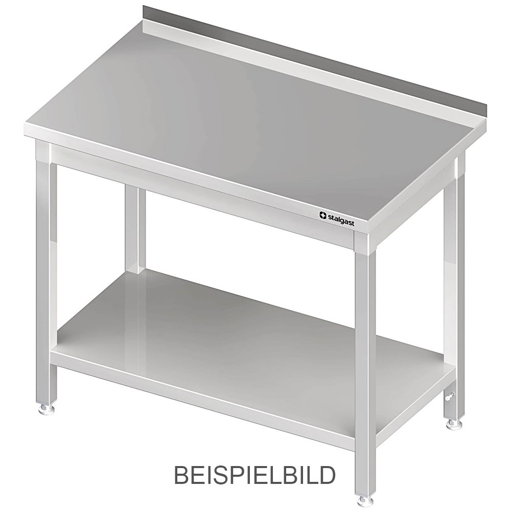 Arbeitstisch mit Grundboden, 1900x600x850 mm, ohne Aufkantung, verschweißt