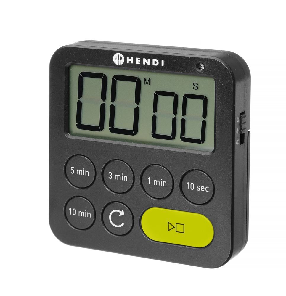 Timer, HENDI, Schwarz, 82x20x(H)88mm