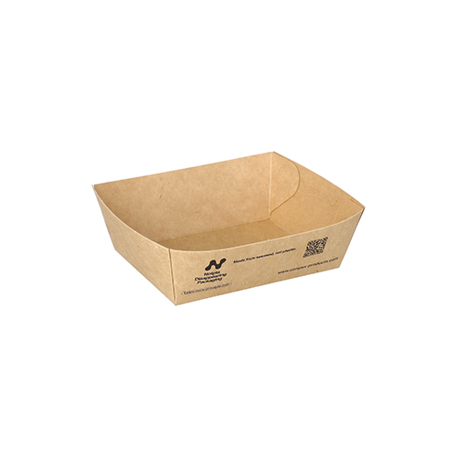 11520 Snacktrays, Pappe "NOTPLA" 3,5 cm x 7 cm x 9 cm braun