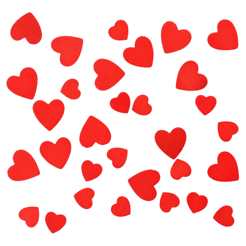 20 Deko-Streuschmuck, Holz "Herzen" 15 gr. 1 Deko-Streuschmuck, Holz "Herzen" 15 gr.