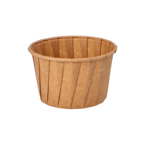 36000 Dressingbecher, Papier "pure" 90 ml Ø 6,6 cm · 4,2 cm braun
