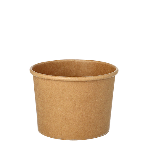 7000 Suppenbecher, Pappe rund 350 ml Ø 9,8 cm · 7 cm braun