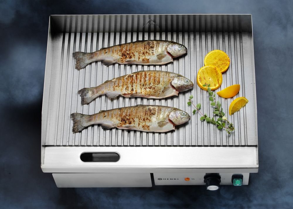 Gerillte Grillplatte, Budget Line, 220-240V/3000W, 550x430x(H)240mm