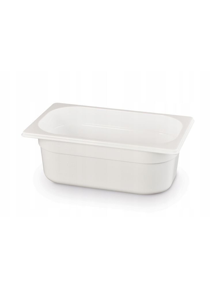 Gastronorm-Behälter 1/4, HENDI, GN 1/4, 1,8L, Weiß, 265x162x(H)65mm