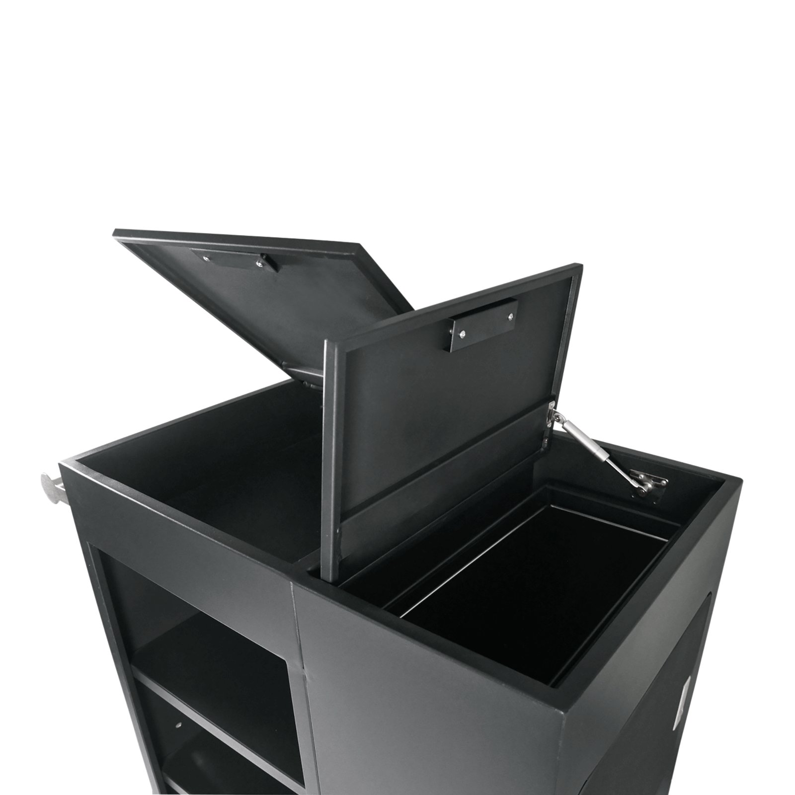 Zimmerservicewagen 93 x 50,5 x 117 cm Zimmerservicewagen, 70 x 50 x 105 cm, Aluminium, HPL, ABS Kunststoff, Polyurethan