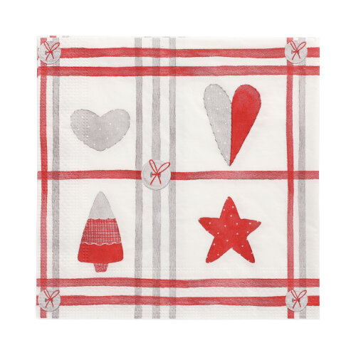 20 Servietten, 3-lagig 1/4-Falz 33 cm x 33 cm "Sewings" 21600 Servietten, 3-lagig 1/4-Falz 33 cm x 33 cm "Sewings"