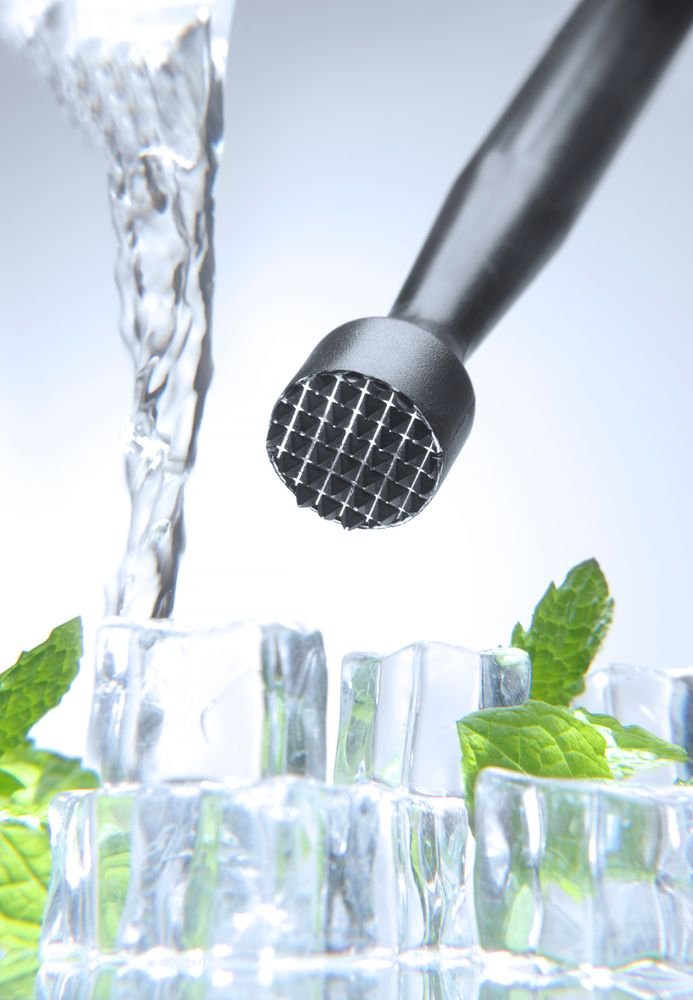 Cocktail-Stößel, BarUp, flach, Schwarz, ⌀34x207mm Cocktail-Stößel, BarUp, flach, Schwarz, ⌀34x207mm