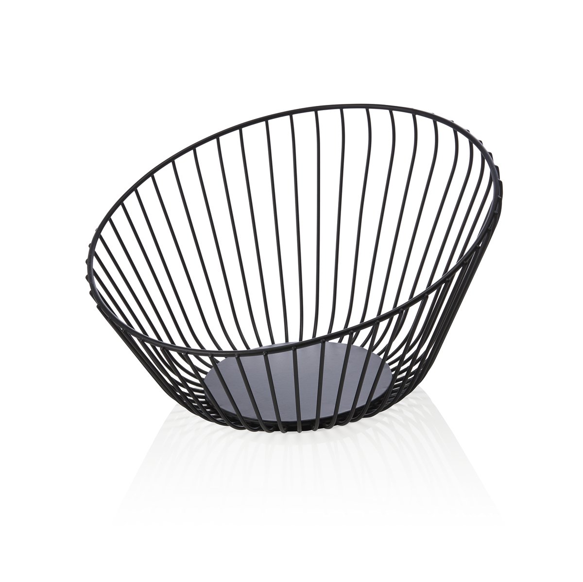 Buffetkorb, Ø 25 cm, Höhe 14 cm, schwarz pulverbeschichtet, Metall Buffetkorb, Ø 25 cm, Höhe 14 cm, schwarz pulverbeschichtet, Metall