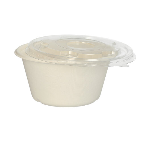 3000 Schalen, Zuckerrohr "pure" 1000 ml Ø 17 cm · 8,4 cm weiss