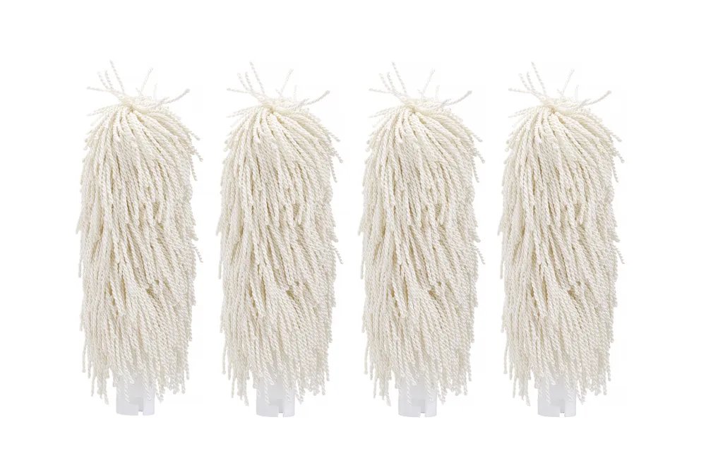 Bürsten für Glaspolierer – 2 Stück, Mittel, Weiß, 205x55mm