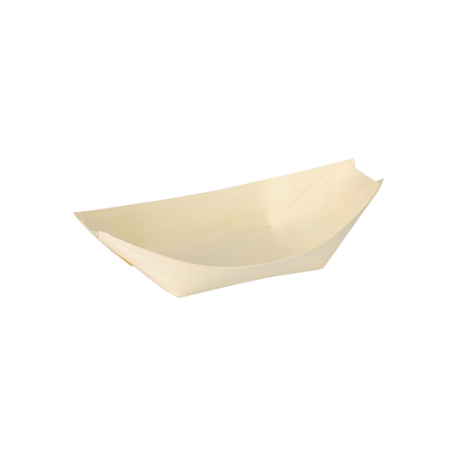 18000 Fingerfood - Schalen, Holz "pure" 14 cm x 8,2 cm "Schiffchen"