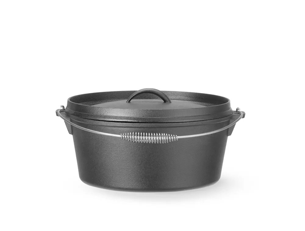 Gusseisentopf, 7,2L, Schwarz, ⌀310x(H)130mm, Rund Gusseisentopf, 7,2L, Schwarz, ⌀310x(H)130mm, Rund