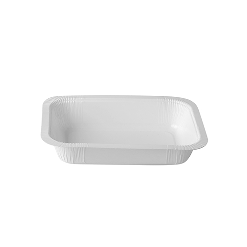 6760 Siegelschalen, Pappe eckig 530 ml 3,7 cm x 13,7 cm x 18,1 cm weiss