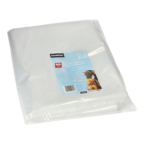 50 Gefrierbeutel, LDPE 60 l 90 cm x 50 cm transparent 7000 Gefrierbeutel, LDPE 60 l 90 cm x 50 cm transparent
