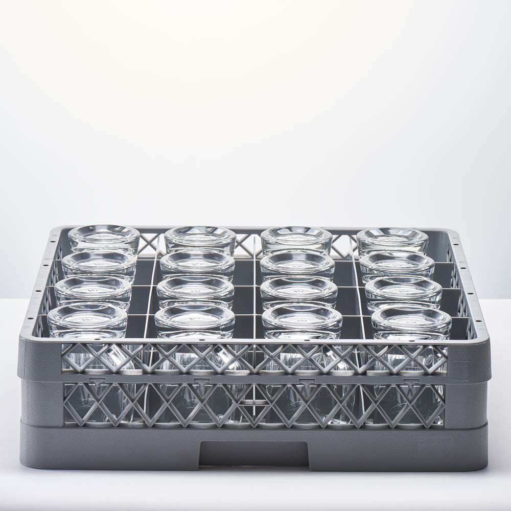 Spülkorb für Gläser und Tassen, 16 Fächer, 500 x 500 mm Spülkorb für Gläser und Tassen, 16 Fächer, 500 x 500 mm