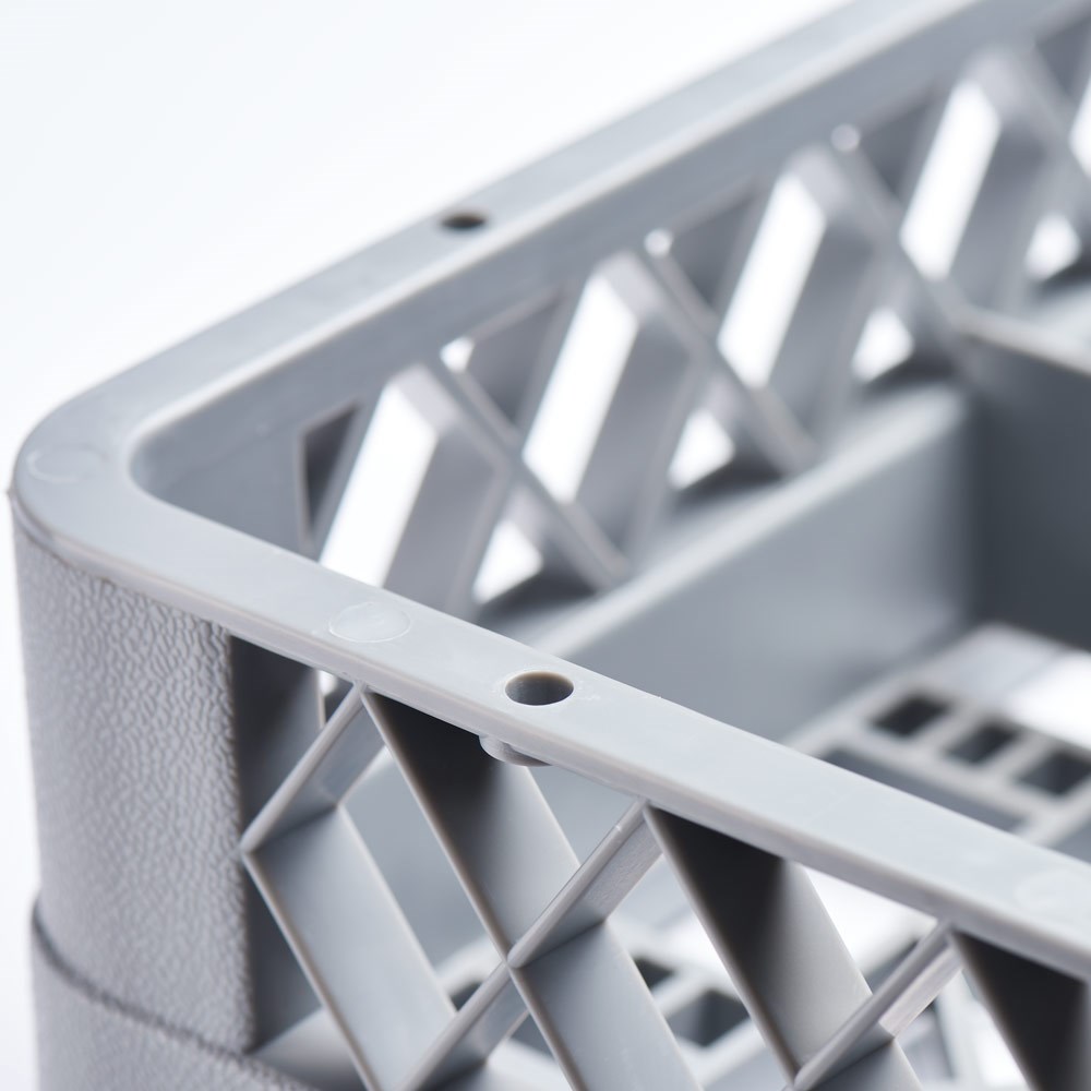 Spülkorb für Gläser und Tassen, 9 Fächer, 500 x 500 mm Spülkorb für Gläser und Tassen, 49 Fächer, 500 x 500 mm