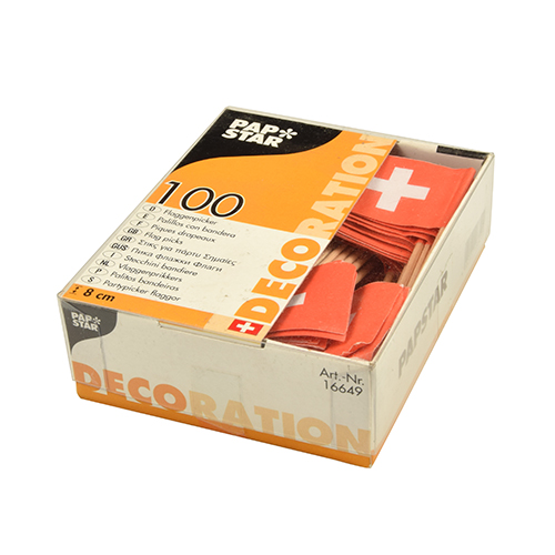200000 Deko-Picker 8 cm "Schweiz"