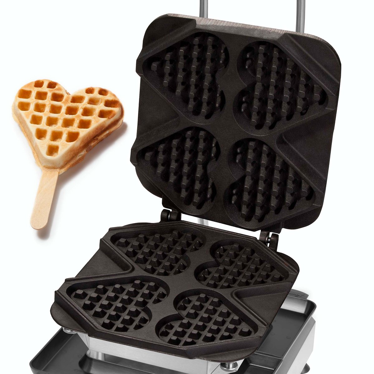 Waffel-Herz am Stiel Wechselplatten für Thermocook®