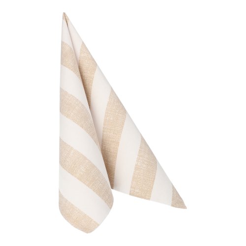 20 Servietten "ROYAL Collection" 1/4-Falz 40 cm x 40 cm sand "Lines" 12000 Servietten "ROYAL Collection" 1/4-Falz 40 cm x 40 cm sand "Lines"