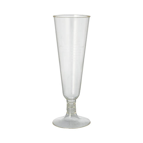 2880 Stiel-Gläser für Sekt, PLA "pure" 0,1 l Ø 5,5 cm · 16,5 cm glasklar mit glasklarem Fuß