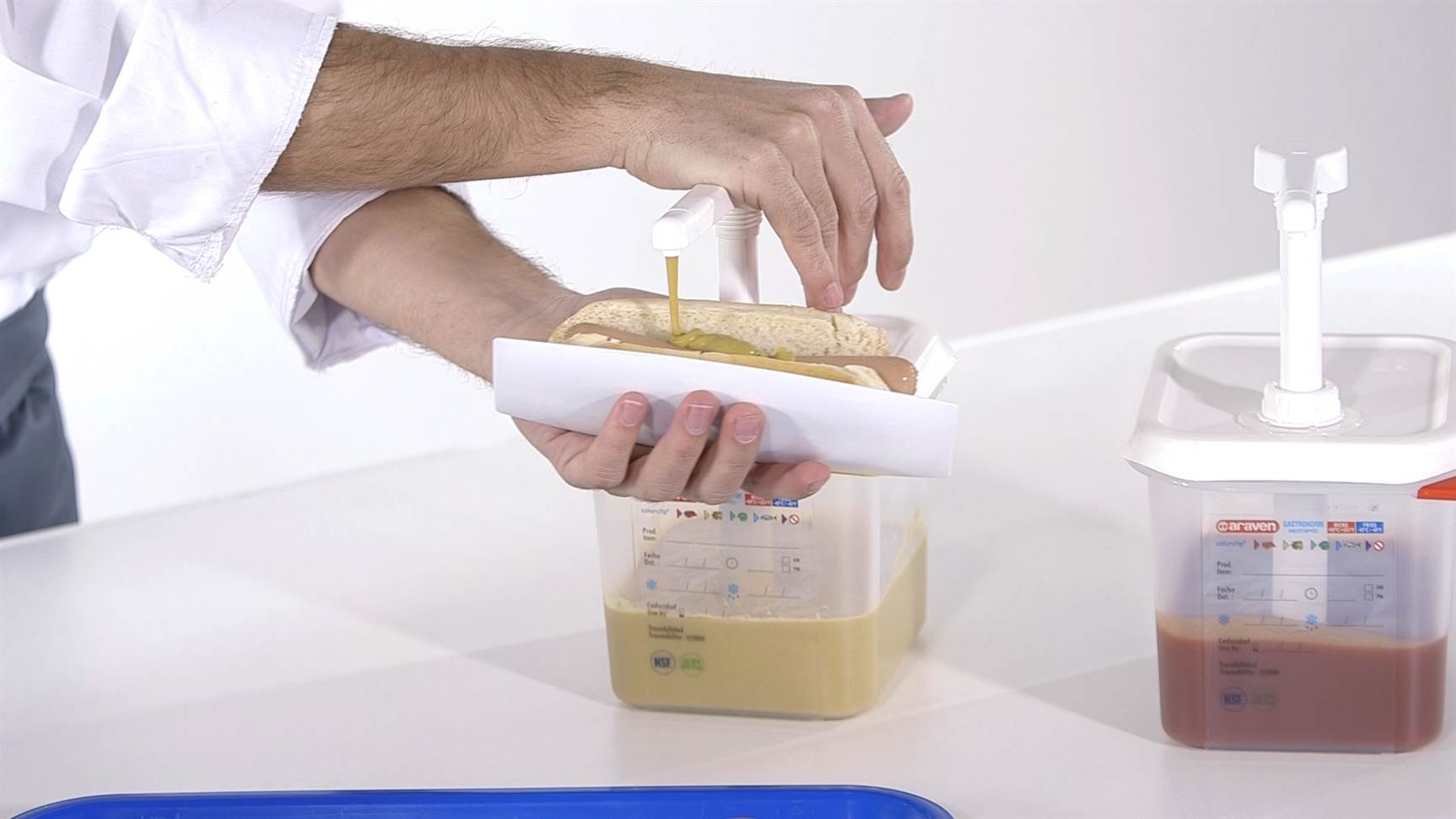 Araven Saucenspender/Pumpspender GN 1/9, Inhalt 1,5 L