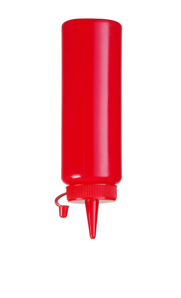 Spenderflaschen, 0,2L, Rot, ⌀50x(H)185mm Spenderflaschen, 0,2L, Rot, ⌀50x(H)185mm