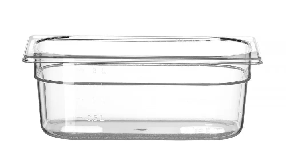 Gastronorm-Behälter 1/4, Profi Line, GN 1/4, 2,8L, Transparent, 265x162x(H)100mm Gastronorm-Behälter 1/4, Profi Line, GN 1/4, 2,8L, Transparent, 265x162x(H)100mm